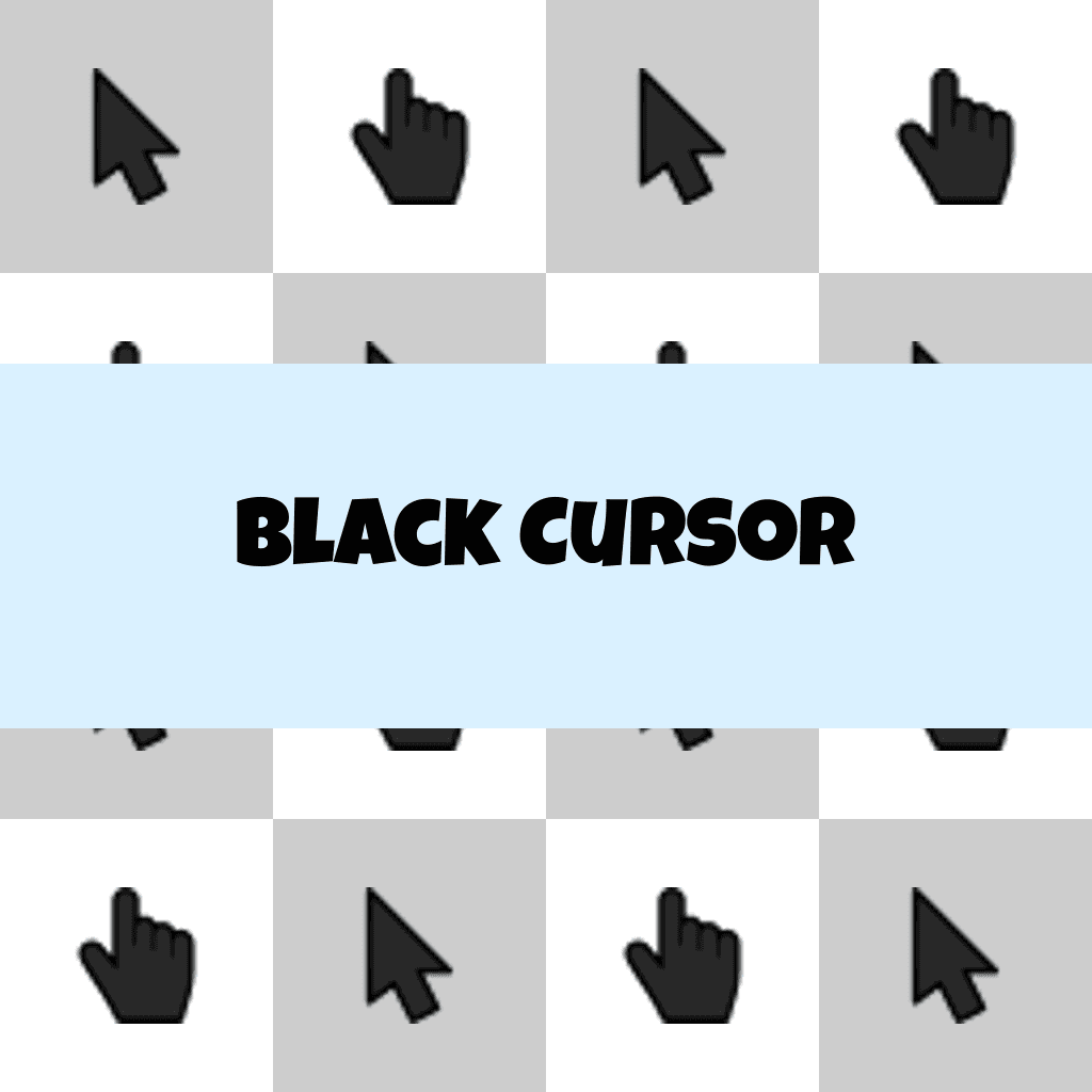 Preview Black cursor custom cursor pack